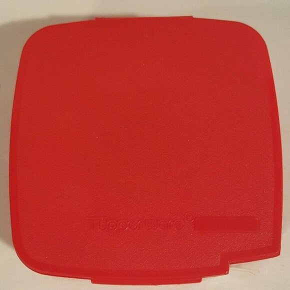 Vintage Tupperware Red Label Dispenser Christmas Tag Sticker Food Date Roll Tags - Picture 12 of 16